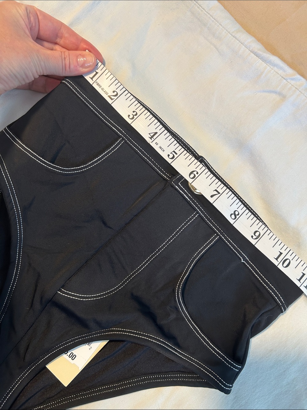 OYE Swimwear Lavinia Bandeau High-Waisted Black Swim Bottoms S NWT - Picture 6 of 8